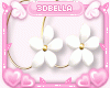 Gold Flower Earrings