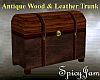 Antq Wood-Leather Trunk