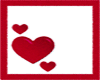 Heart Pink Border Red
