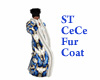 ST CeCe Blue White Fur
