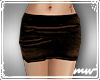 !Short velv skirt choc