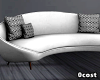 Curved Sofa White