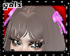 Dark Blonde + Pink Bows