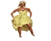 Gold dance dress
