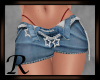 Star Skirt Denim Red