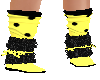 Furry Yellow pokdot boot