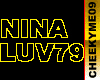 NINALUV79 name badge