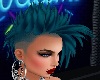 Blue Hairs Punk Style