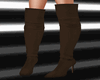 Brown leather boots