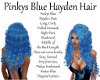 Pinkys Blue Hayden Hair