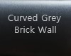 Curved Grey Brick Wall