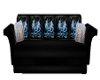 Black/Blue Dragon Couch