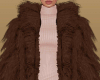 K Fur Coat Brown