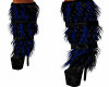 Blue/Black Fur Boots