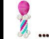 PINK BALLOON AND COLUMN