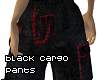 black n red cargos
