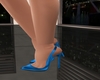 Shiny Blue Heels