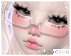 ♡ glasses | white