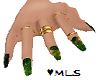 Green and Yellow nails