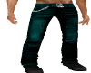 teal goth jeans