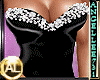 SEXY BLACK GOWN W/PEARLS
