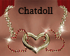 C]Ruby & Heart  Necklace