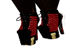 Black Red Gold Shoes
