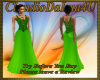 B Green Long Dress