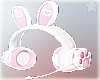 R. bunny headset white