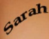tatoo Sarah