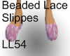 Beaded Lace Slippers