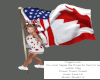 USA,CANADA FLAG POSES