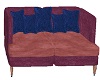Mauve couch w/pillow