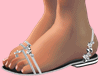 E* Silver Boho Sandals