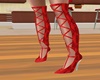 Red Snakeskin Boots RL