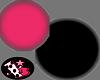 XB- black & pink circle