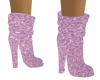Purple Glitter Shoe Set