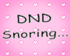 DND snoring... head sign