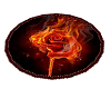 fire rose rug