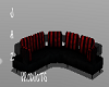 Black and red Couch