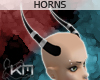 +KM+ Cuffed Horns Blk