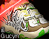 shoes custom green y2k