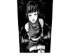 Anime Goth Girl Cutout