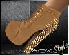 !ACX!Beige-Gold Shoes