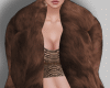 E* Brown Layerable Fur