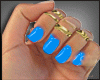 Nails Blue