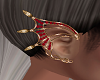 Elf Earrings DarkRed