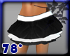 black white mini skirt