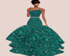 Peacock Fishtail Gown