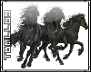 black horses sticker